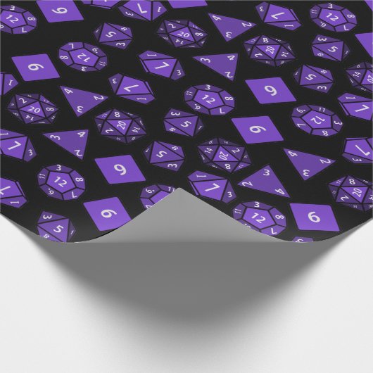 RPG Dice Roll geek Gift paper Gamer Fantasy Cadeaupapier (Hoek)