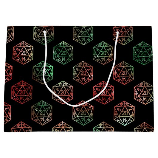 RPG Dice | XMAS Fantasy Retro Tafelblad PnP Gamer Groot Cadeauzakje (Voorkant)