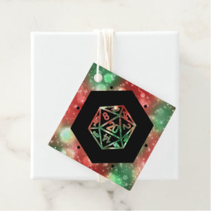 RPG Dice   XMAS Fantasy Tafelblad Gamer Custom Bedankjes Labels