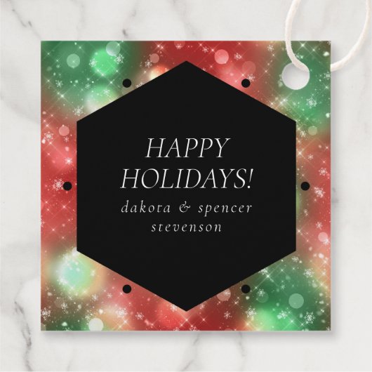 RPG Dice | XMAS Fantasy Tafelblad Gamer Custom Bedankjes Labels (Achterkant)