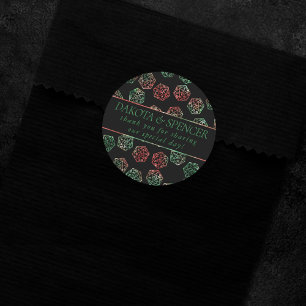 RPG Dice XMAS Fantasy Tafelblad Gamer Custom Ronde Sticker