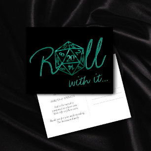 RPG Dobbelstenen   Emerald Tabletop Gamer Datum ge Briefkaart