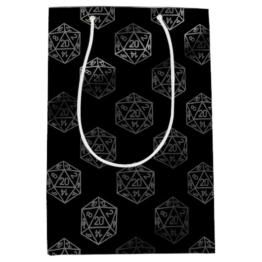 RPG Dobbelstenen | Fantasy Old School Tabletop Ret Medium Cadeauzakje (Voorkant)