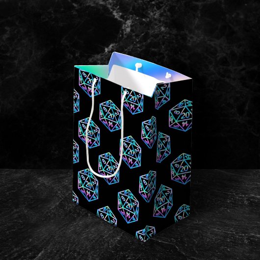 RPG Dobbelstenen | Holo Fantasy Retro Tafelblad Pn Medium Cadeauzakje