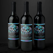 RPG Dobbelstenen | Holo Fantasy Tafelblad PnP Game Wijn Etiket