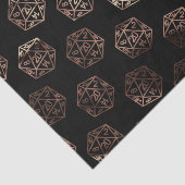 RPG Dobbelstenen | Koper Fantasy Retro Tafelblad P Tissuepapier (Detail)