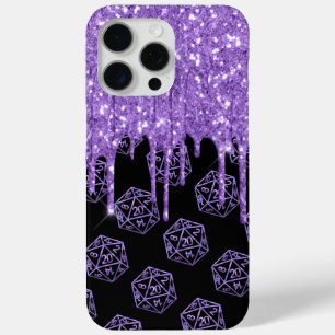 RPG Drip   Paarse Fantasy tafelblad PnP Gamer Dice iPhone 15 Pro Max Hoesje