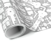 RPG Dungeon Map Wrapping Paper Cadeaupapier (Rol Hoek)