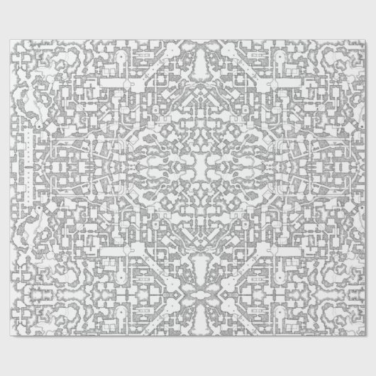 RPG Dungeon Map Wrapping Paper Cadeaupapier (Vlak)