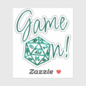 RPG Game Aan | Emerald Fantasy Tabletop Retro Game Sticker (Vel)