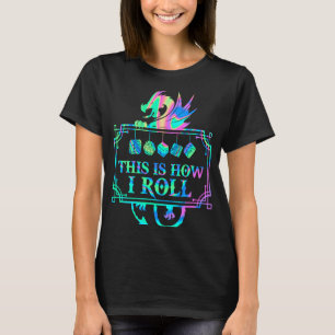 RPG Game Dragon D20 DIT IS HOE IK ROL T-shirt