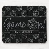 RPG Game On | Fantasy Tabletop Retro Gamer Dice Muismat (Voorkant)