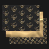 RPG Game On | Gold Fantasy Tafelblad Retro Gamer Inpakpapier Vel