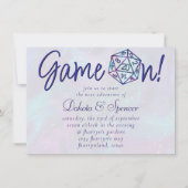 RPG Game On | Nebula Fantasy Tafelblad Gamer Dice Kaart (Voorkant)