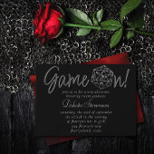 RPG Game On | Rode Fantasy Tafelblad PnP Gamer Dob Kaart