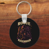 Rpg Gamer Rogue D20 Dice Nerdy Geek Men Women Kids Sleutelhanger (Voorkant)