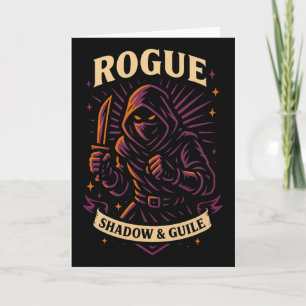 Rpg Gamer Rogue D20 Dobbelsteen Nerdy Geek Mannen Kaart