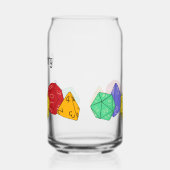 RPG Gaming Dice, Board, Fantasy Games Persoonlijk Blikvorm Glas (Links)