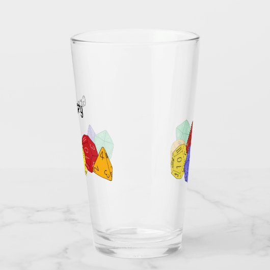 RPG Gaming Dice, Board, Fantasy Games Persoonlijk Glas (Links)