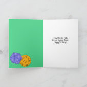 RPG Gaming Dice, Board, Fantasy Games Persoonlijk Kaart (Binnen)