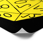 RPG Gaming Dice, Board, Fantasy Games Persoonlijk Poster (Hoek)