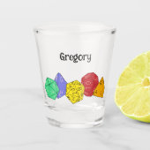 RPG Gaming Dice, Board, Fantasy Games Persoonlijk Shot Glas (Voorkant)