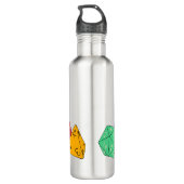 RPG Gaming Dice, Board, Fantasy Games Persoonlijk Waterfles (Achterkant)