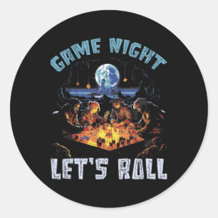Rpg-gaming Rollenspellen D20 Tafelspellen Grappig Ronde Sticker