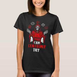 Rpg-gaming skelet dat je zeker kan proberen gamer  t-shirt