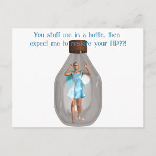 RPG Hit Point Fairy in fles Briefkaart