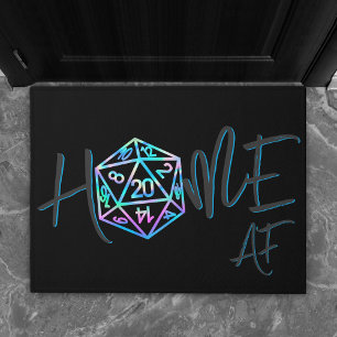 RPG Home AF   Holo Fantasy Tafelblad Gamer Welkom Deurmat