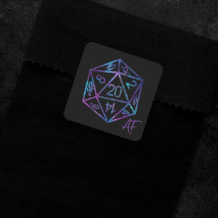 RPG Krit AF   Nebula Fantasy Tafelbladspeler Dobbe Vierkante Sticker