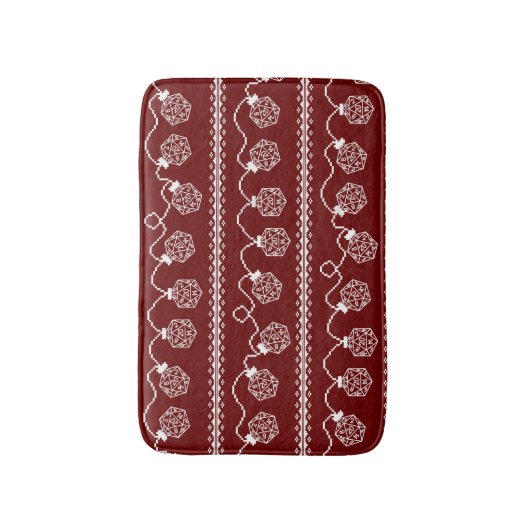 RPG licht rood op | Fantasy tafelblad Retro Gamer  Badmat (Voorkant Verticaal)