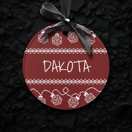 RPG licht rood op | Fantasy tafelblad Retro Gamer  Ornament