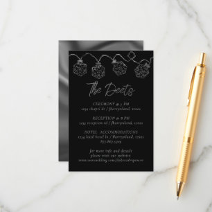 RPG-lichten Fantasy Tabletop Gamer Gastgegevens Informatiekaartje