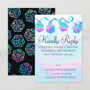 RPG-lichten   Holo Fantasy tafelblad PnP Gamer Dic RSVP Kaartje