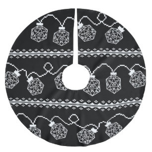 RPG Lights Classic Fantasie tafelblad Gamer Dice Kerstboom Rok