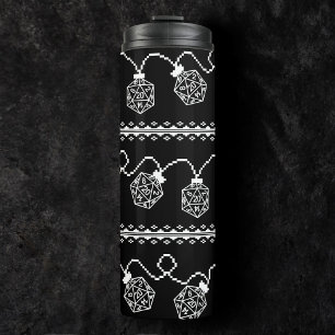 RPG Lights Classic   Fantasie tafelblad Gamer Dice Thermosbeker