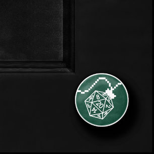 RPG Lights Groen   Fantasie tafelblad Gamer Dice Keramische Knop