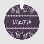 RPG Lights Paarse | Fantasie tafelblad Gamer Dice Ornament (voorkant)