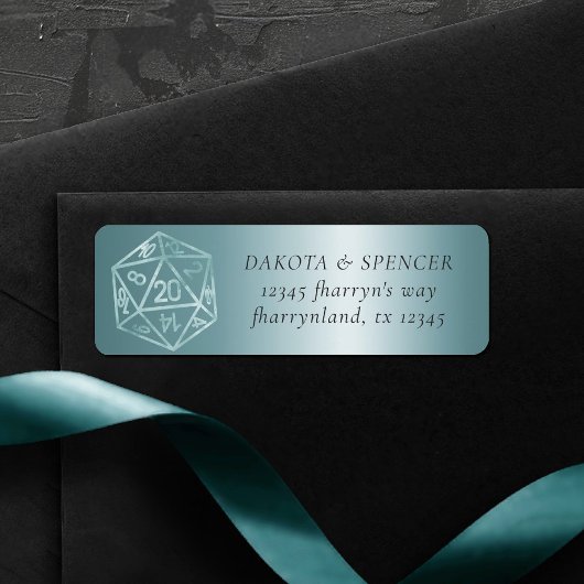 RPG Luxe | Aqua Fantasy Tafelgame-adres Etiket