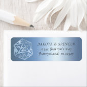 RPG Luxe | Blue Fantasy Tafelbladgamer Adres Etiket (Insitu)