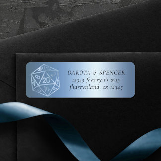 RPG Luxe | Blue Fantasy Tafelspeler Adres Etiket