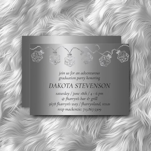 RPG Luxe | Fantasie tafelblad PnP Gamer Dice Light Kaart