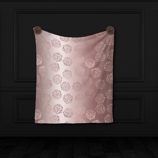 RPG Luxe | Mauve Fantasy Tafelblad Dice Photo Boot Wandkleed