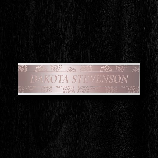 RPG Luxe | Mauve Fantasy Tafelblad Gamer Branding Deurbordje