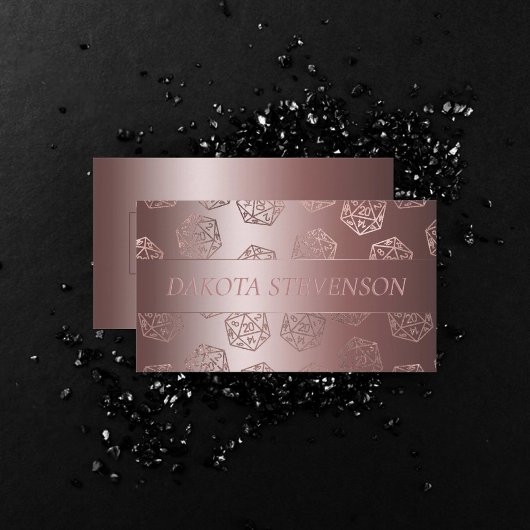 RPG Luxe | Mauve Fantasy Tafelblad Gamer Branding Visitekaartje