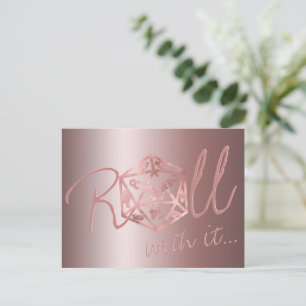 RPG Luxe   Mauve Fantasy Tafelbladgamer Herschedul Briefkaart