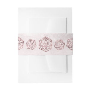 RPG Luxe   Mauve Sheen Fantasy tafelblad Gamer Dic Uitnodigingen Wikkel