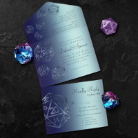 RPG Luxe | Navy Fantasy Tafelblad Gamer Dice Entre